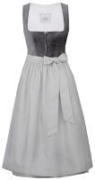 Dirndl midi 65 cm Marktl asphalt pastellgrau grau Marjo  Dirndl midi 65 cm Marktl asphalt pastellgrau grau Marjo