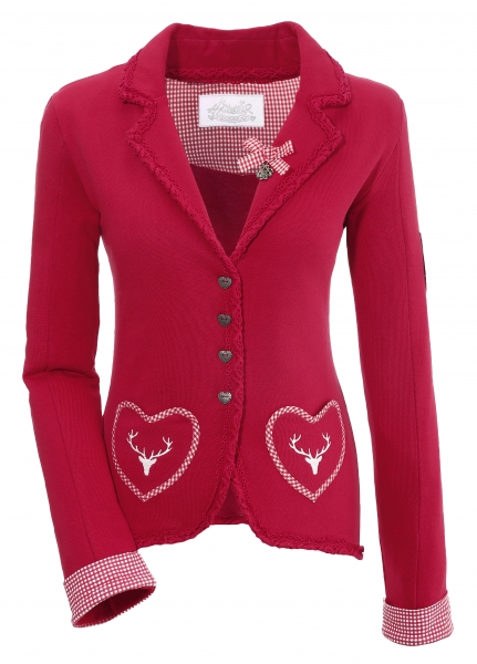 Trachtenjacke Trachtenblazer Ehingen rot Hangowear