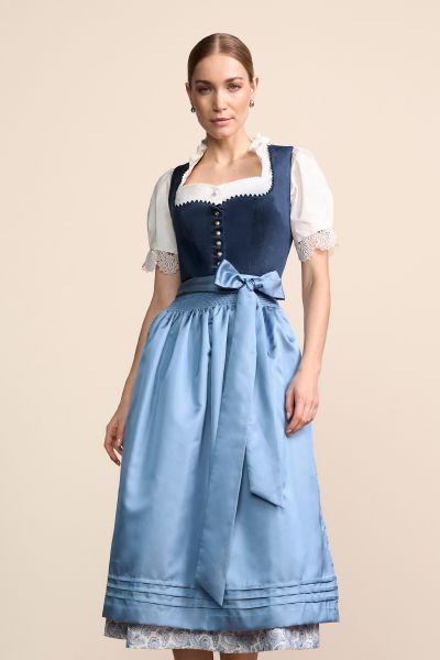 Dirndl lang 80 cm Mely blau Krüger Collection