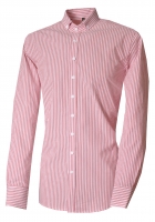 Trachtenhemd Mühlmann mittelrot rot Slim Fit Langarm OS Trachten  Trachtenhemd Mühlmann mittelrot rot Slim Fit Langarm OS Trachten