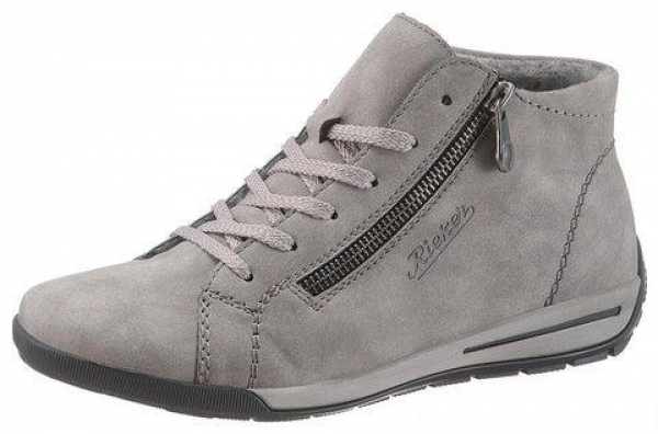 Stiefelette Schnürschuhe Giebelstadt grau Rieker
