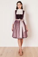 Dirndl midi 60 cm Joelina bordeaux beere lila Samt Krüger 