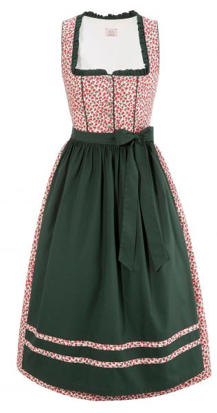 Dirndl midi 70 cm Nößwartling rot grün Naber Collection