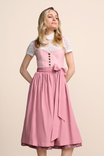 Dirndl midi 70 cm Ileyna rose rosa Krüger Collection