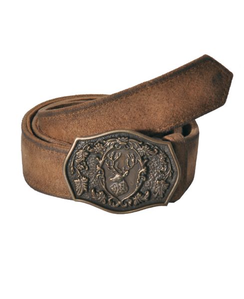 Trachtengürtel Ledergürtel Dantschermühle hellbraun braun Bock Schnalle Maddox