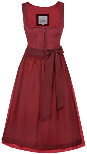 Dirndl midi 65 cm Rehau kirsche rot dunkelrot Marjo