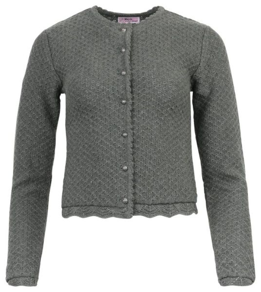 Trachten Strickjacke Hoheneich thymian melange Marjo