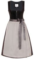 Dirndl midi 65 cm Bidingen lakritz dunkelbraun braun taupe Marjo  Dirndl midi 65 cm Bidingen lakritz dunkelbraun braun taupe Marjo