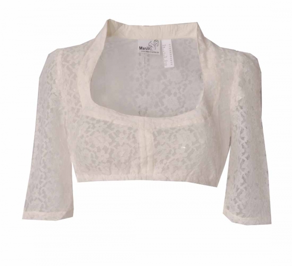 Spitzen Dirndlbluse Creme Becca Emma Von Marjo Bei Trachtenoutlet24