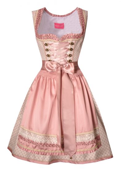 Dirndl mini 52cm Justina beige rosa Krüger Madl