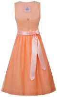 Dirndl midi 70 cm Hofstetten peach orange Cord Marjo 