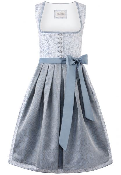 B-Ware / 2. Wahl - Dirndl midi 65 cm Eulania rauchblau blau Stockerpoint