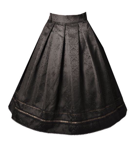 B-Ware / 2. Wahl - Trachtenrock 68 cm Eleana schwarz ohne Gürtel Marjo