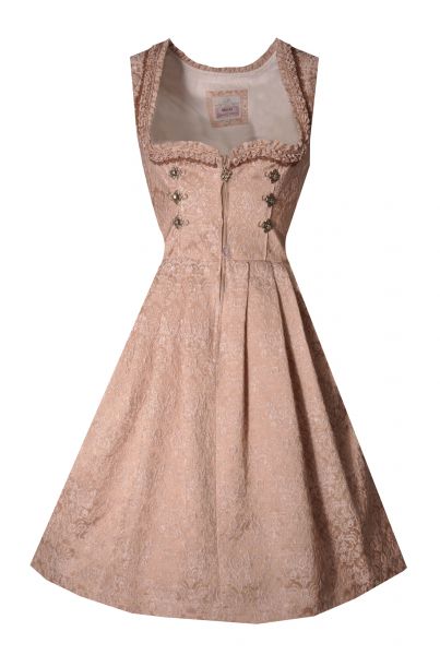 Dirndl midi 58 cm Steinhof champagner rose OHNE SCHÜRZE Marjo