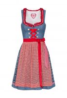 Dirndl mini 53 cm Kimi blau rot Spieth & Wensky Dirndl mini 53 cm Kimi blau rot Spieth & Wensky
