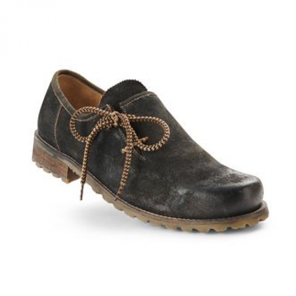 Haferlschuh Maximilian Torf Urig braun / grau Maddox