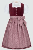 Kinderdirndl Set Laja bordeaux Trachtenset 3-tlg. Krüger