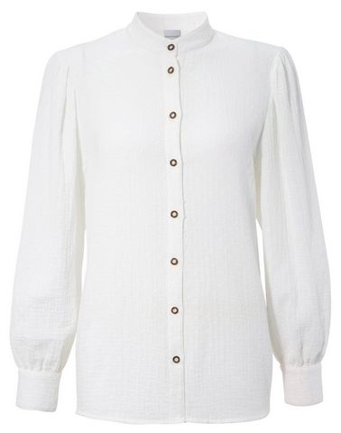Camicia Leon Bianca Comfort Fit Manica Lunga Con Api - B-Ware / 2ª Scelta - Stockerpoint
