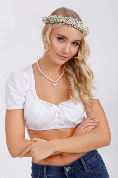 Dirndlbluse White Hearts weiß Krüger Madl