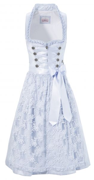 B-Ware / 2. Wahl - Dirndl midi 65 cm Eloisa hellblau Marjo