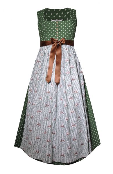 Dirndl lang 94 cm Naßberg grün braun Hannah Collection