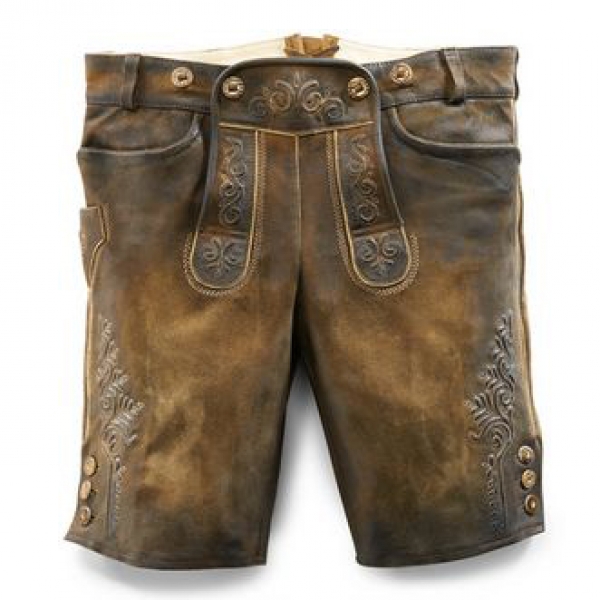 Lederhose kurz Rafael nuss antik Country Maddox